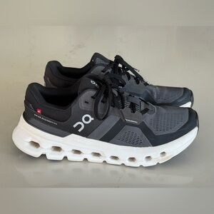 On Running Black and White Sneakers